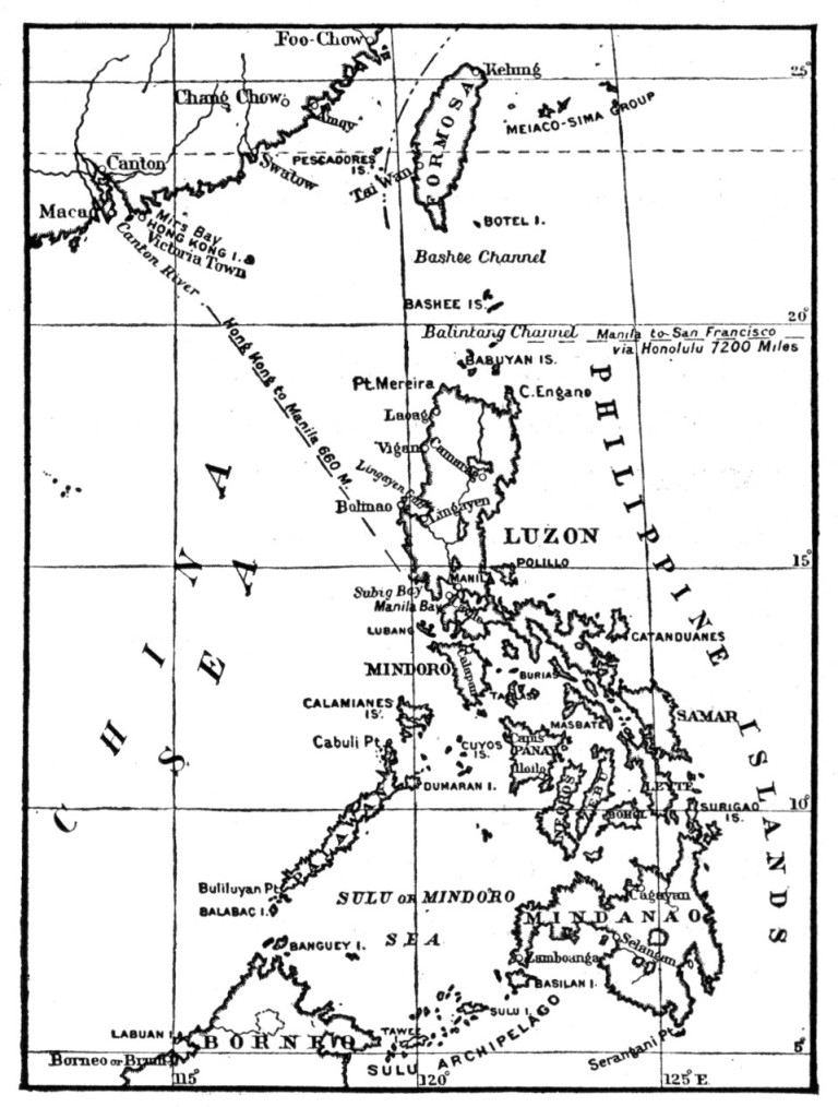 Portion of the Coast of China and the Philippine Islands.