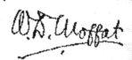 Signature of W. D. Moffat