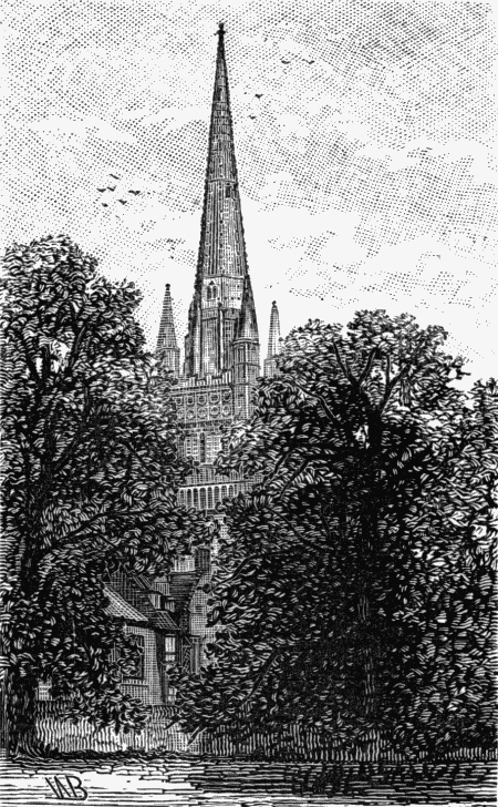 NORWICH CATHEDRAL.  (Copied from a Photograph, by permission)