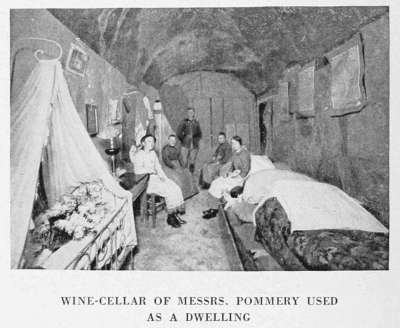 WINE-CELLAR OF MESSRS. POMMERY USED AS A DWELLING