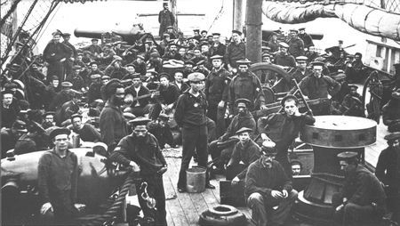 Jack-tars of the old Navy saw plenty of action in clearing the Mississippi and chasing down Confederate raiders of the high seas. Because of the high bounties and pay, many foreign seafarers were attracted to both navies.