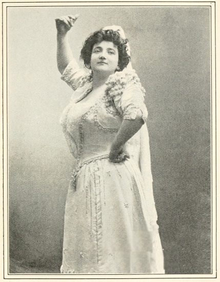 Copyright by Aimé Dupont, N. Y.  Calvé as Carmen.