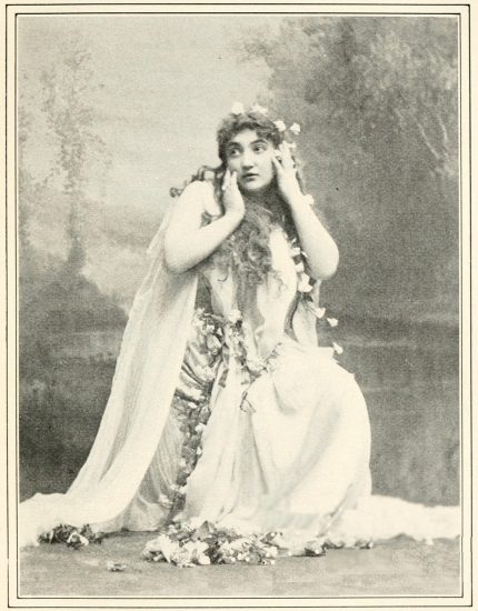 Copyright by Aimé Dupont, N. Y.  Calvé as Ophelia in "Hamlet."