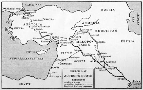 SKETCH MAP OF AUTHOR'S ROUTE