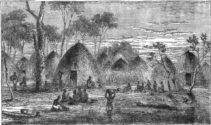 SCENE IN CAMP AT NYANGWE.