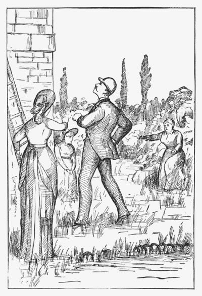 "Just then the man stepped back, so that I had a fair chance at him. I took aim as well as I could, and fired."—page 177.