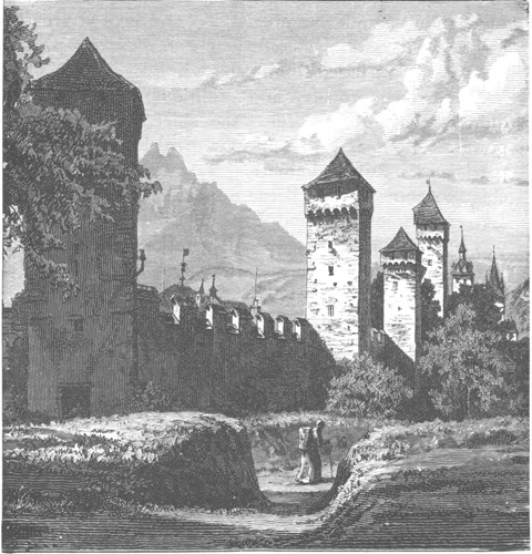 CITY WALLS OF LUCERNE.