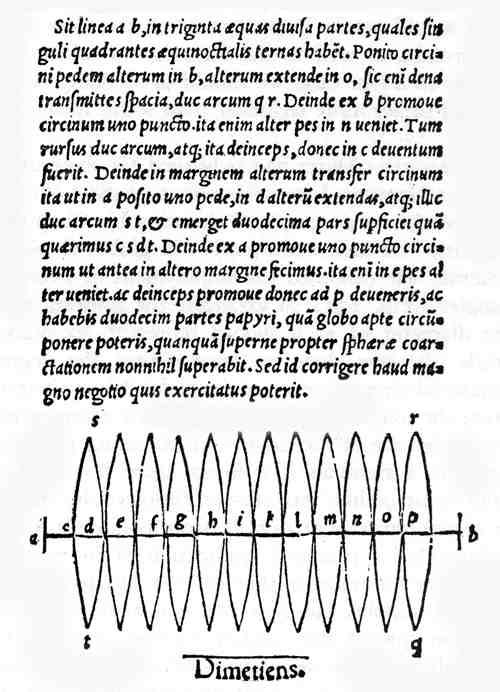 Globe Gores of Henricus Glareanus, 1527.