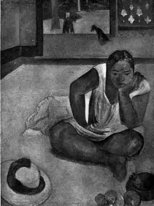 FEMME ACCROUPIE, GAUGUIN