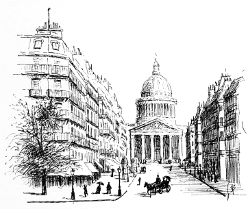 SAINTE-GENEVIÈVE FROM THE RUE SOUFFLOT.