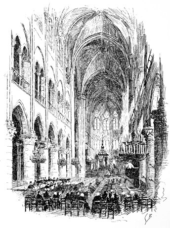 NOTRE-DAME DURING SERMON.