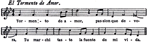 Music: El Tormento de Amor.