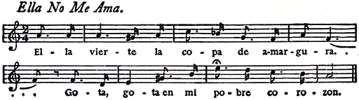 Music: Ella No Me Ama.