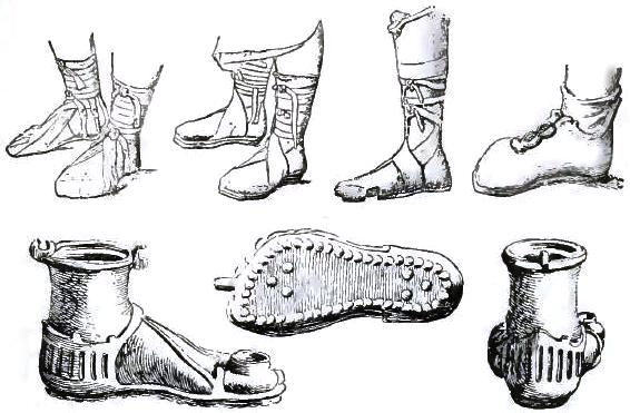 FIGURE 92. ROMAN SHOES