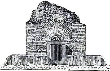 FIGURE 196. EXTERIOR OF TOMB AT POMPEII