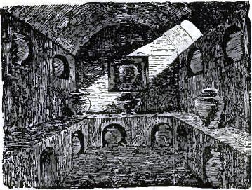 FIGURE 198. INTERIOR OF TOMB AT POMPEII