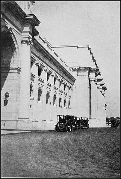 Through the portals of this Union Station come all the visitors to Washington