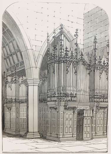 Design of Organ for new Church of St. Mary Abbotts, Kensington. Built by Hill & Son, London