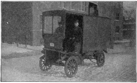 Early truck in the snow