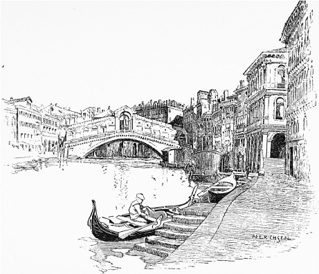 GRAND CANAL, WITH THE RIVA DEL CARBON AND RIALTO BRIDGE