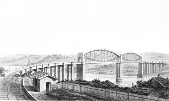 PLATE III  THE ROYAL ALBERT BRIDGE.  H. Adlard. Sc.