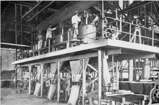 APPARATUS FOR PACKING SUGAR AT THE SAN JOSE CENTRAL.