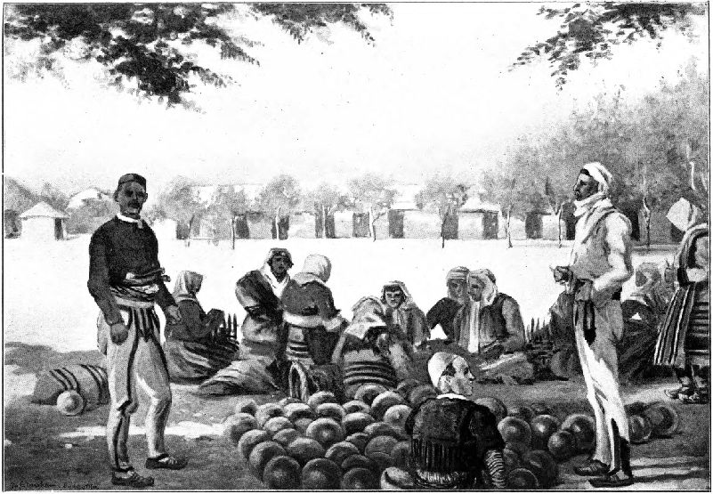 MOUNTAIN ALBANIANS IN MARKET, PODGORITZA.