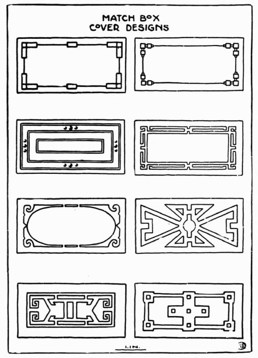 Match Boxes. Cover Designs.