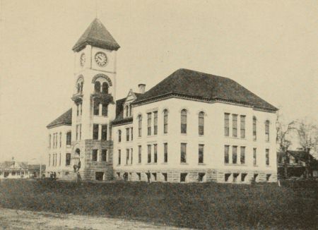 2-storey building with tower