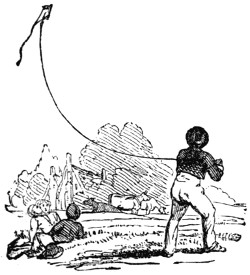 Flying a kite