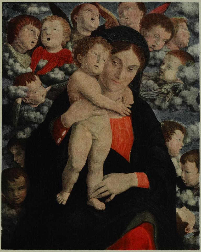 PLATE V.—THE MADONNA AND CHILD SURROUNDED BY CHERUBS