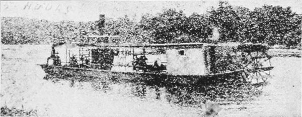 STEAMBOAT ON THE CEDAR, 1887