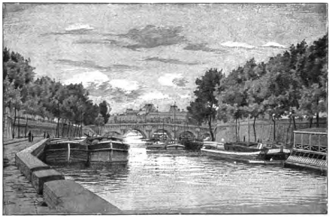 THE PONT-NEUF AND THE LOUVRE, FROM THE QUAI DES AUGUSTINS.