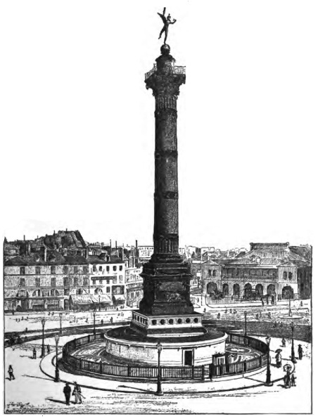 PLACE DE LA BASTILLE AND COLUMN OF JULY.