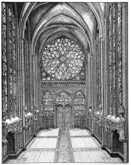 THE UPPER CHAPEL OF THE SAINTE-CHAPELLE.