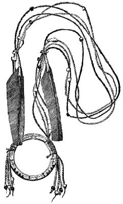 Fig. 436.—Four-strand medicine cord (Apache).