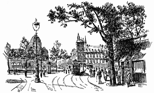 VIEW ACROSS THE SEINE FROM PLACE DU CHÂTELET