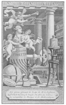 Frontispiece of Pinetti’s book, “Amusements Physiques,” published in Paris, 1785, one of the first treasures of the Evanion Collection purchased by the author.