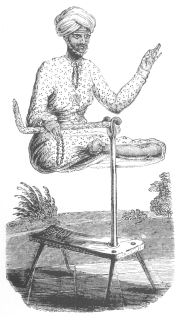 The Brahmin suspension as shown in an illustration found in Robin’s l’Almanach de Cagliostro.