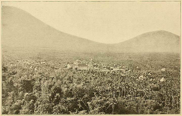 The Fashionable Church and the Village of Majayjay, Near Manila.