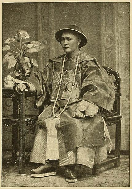 A Chinese Hemp Merchant in Gala Attire.