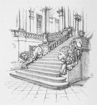 STAIRCASE, PALAZZO DELL’ UNIVERSITA, GENOA