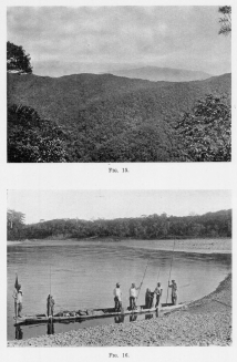 Fig. 15—Topography and vegetation from the Tocate pass, 7,100 feet (2,164 m.), between Rosalina and Pongo de Mainique. See Fig. 53a. This is in the zone of maximum rainfall. The cumulo-nimbus clouds are typical and change to nimbus in the early afternoon.