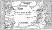 Fig. 65—Regional diagram to show the physical relations in the coastal desert of Peru. For location, see Fig. 20.