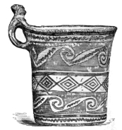 Fig. 383.—Peruvian Cup, found at Arequipa. (Smithsonian Inst., 1812.)