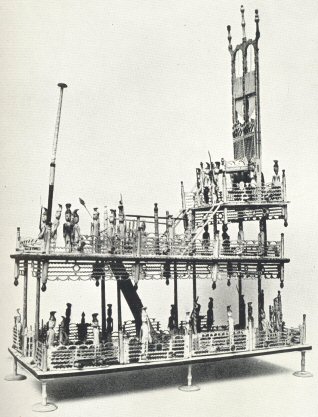 Plate X.—Model of Guillotine: Bone Work (Peterborough Museum)