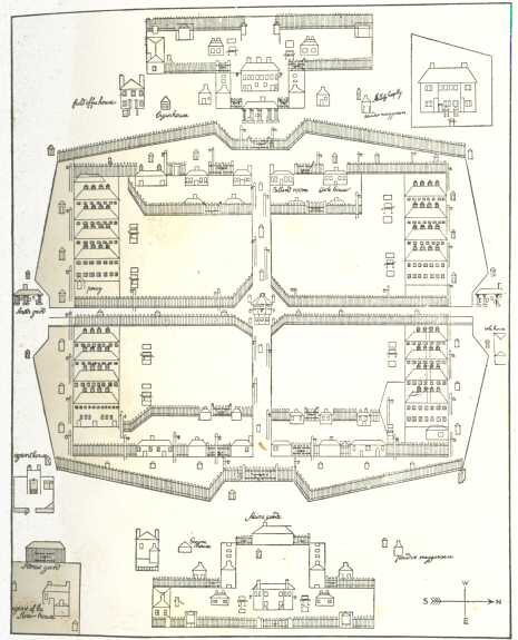 Plan A.—The Washingley Plan of the Depot, 1797 to 1803. East Elevation