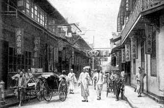 Straße in Shanghai.