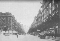 Buenos Aires: La Avenida de Mayo  Copyright by Newman Traveltalks and Brown & Dawson, N. Y.