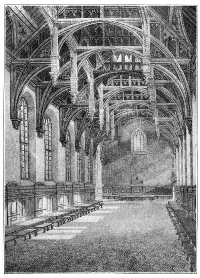 INTERIOR OF THE HALL, LAMBETH PALACE